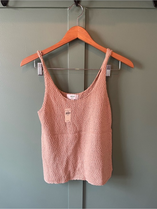 aerie Tops - Aerie tan Textured Tank Top